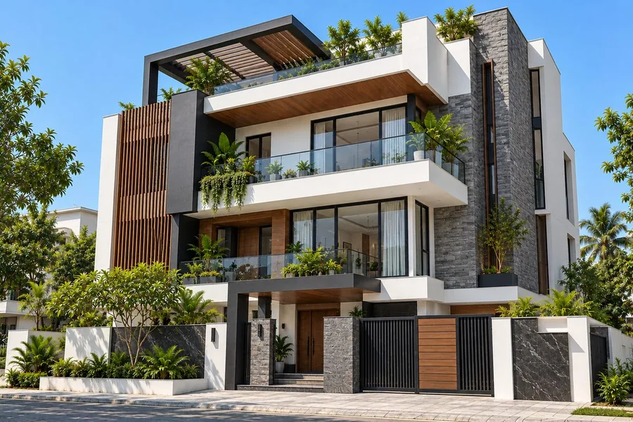 Trilok Constructions completed modern house in Bengaluru
